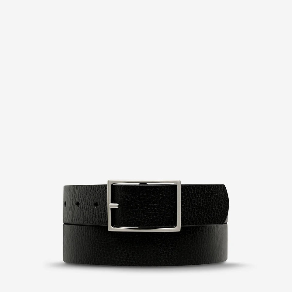 Status Anxiety Getting Real Belt - Black/Silver