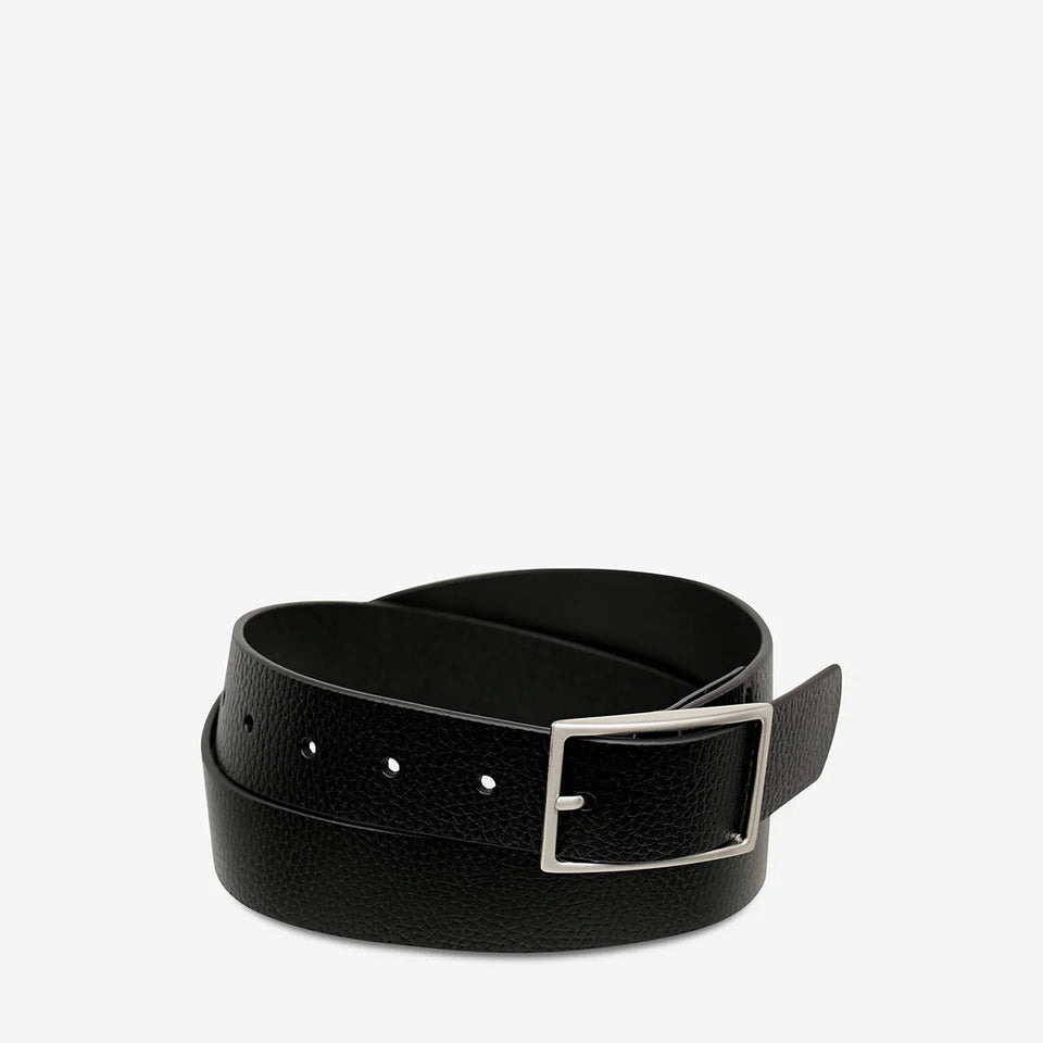 Status Anxiety Getting Real Belt - Black/Silver