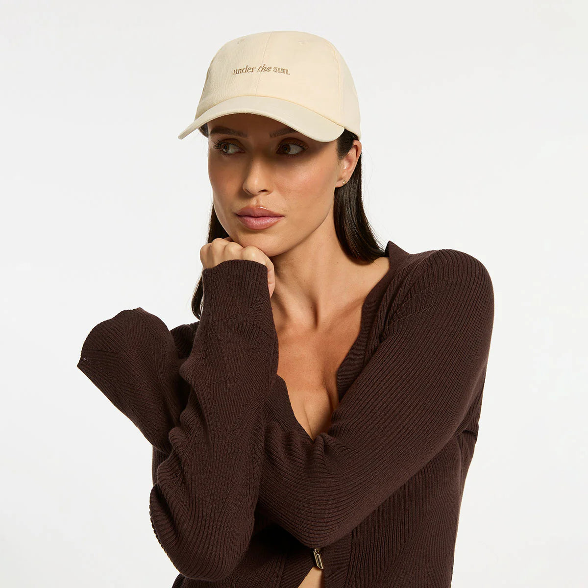 Status Anxiety Under The Sun Cap - Cream - Stencil