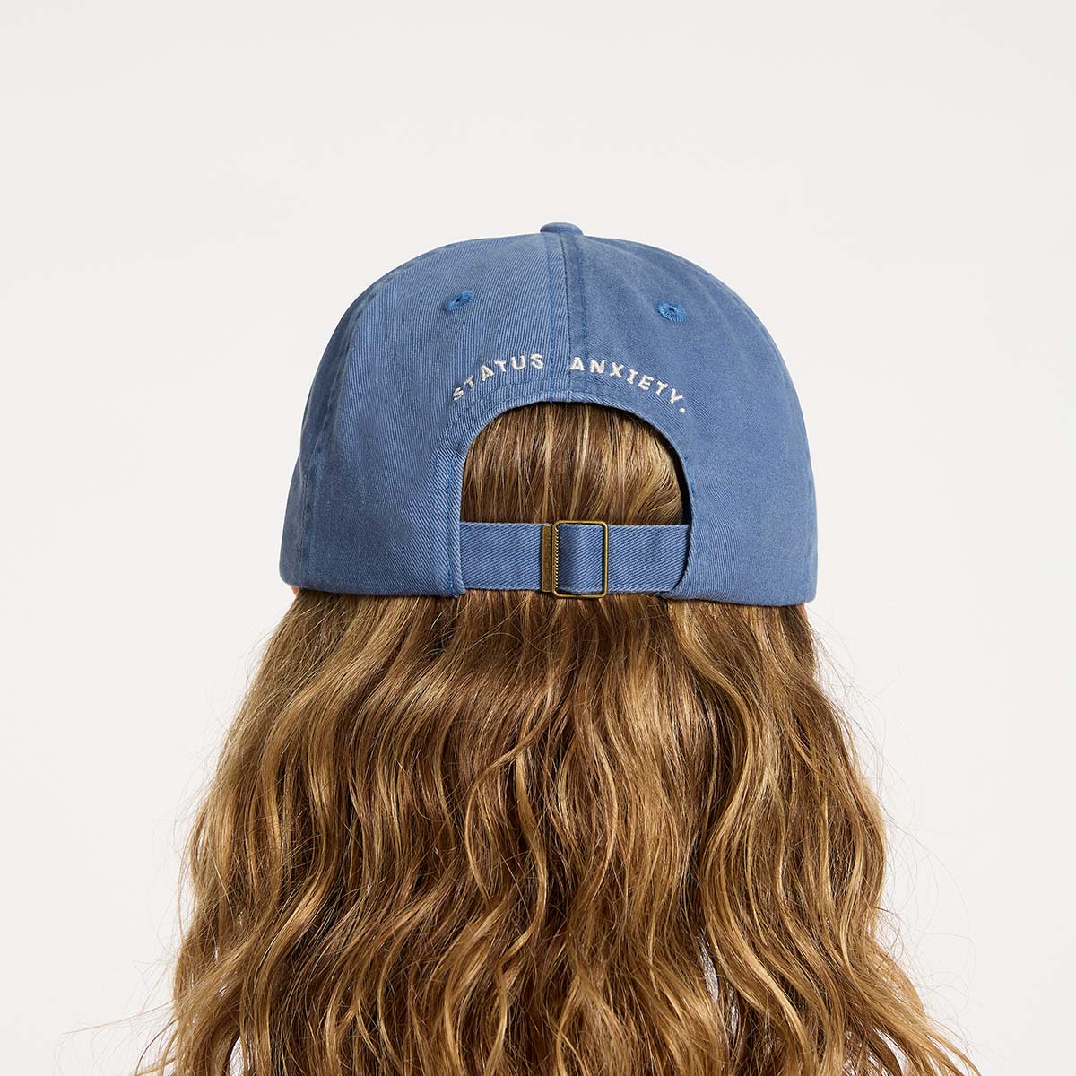 Status Anxiety Under The Sun Cap - French Blue - Stencil