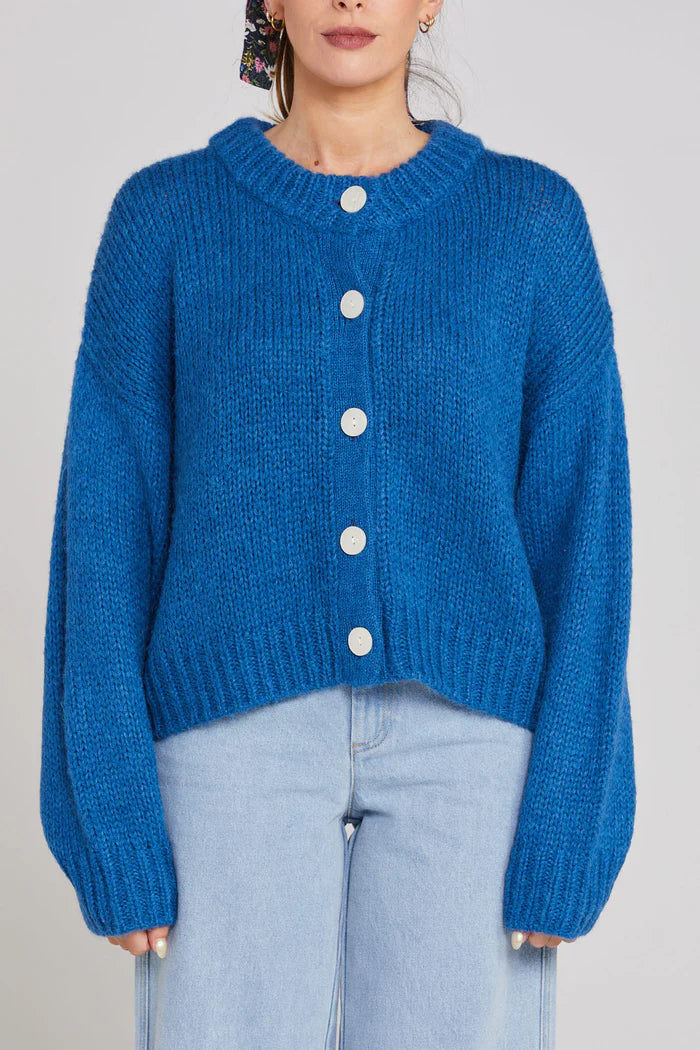 Thing Thing Cleo Cardigan - Cobalt