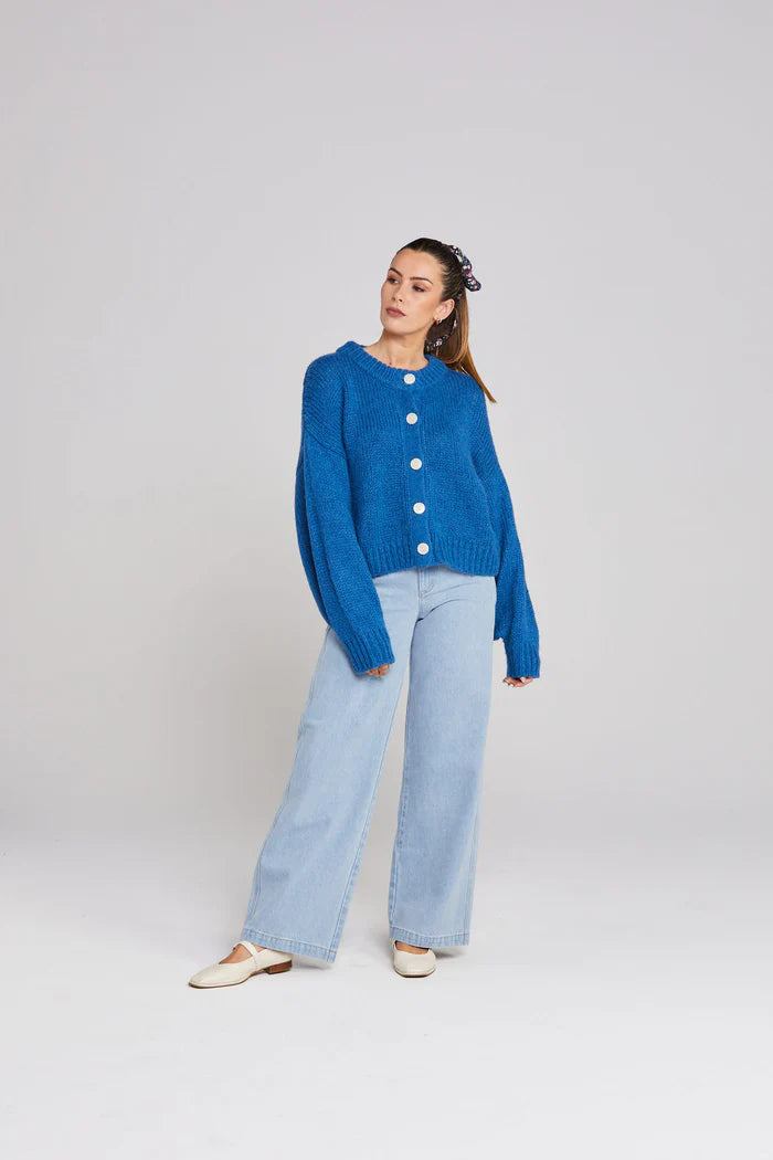 Thing Thing Cleo Cardigan - Cobalt