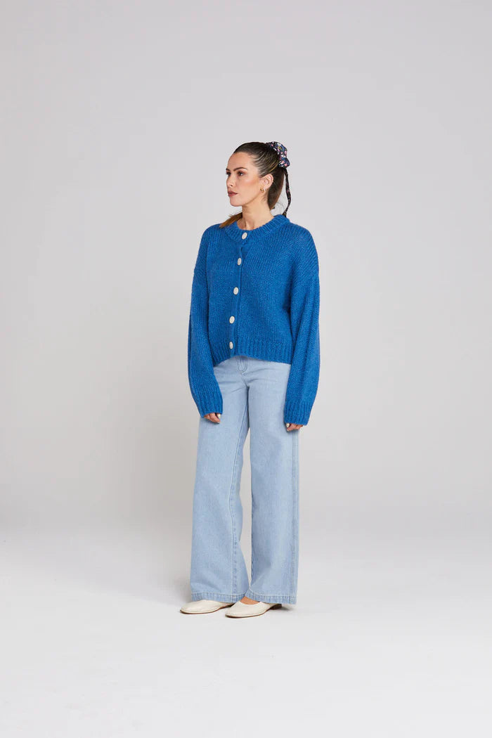 Thing Thing Cleo Cardigan - Cobalt