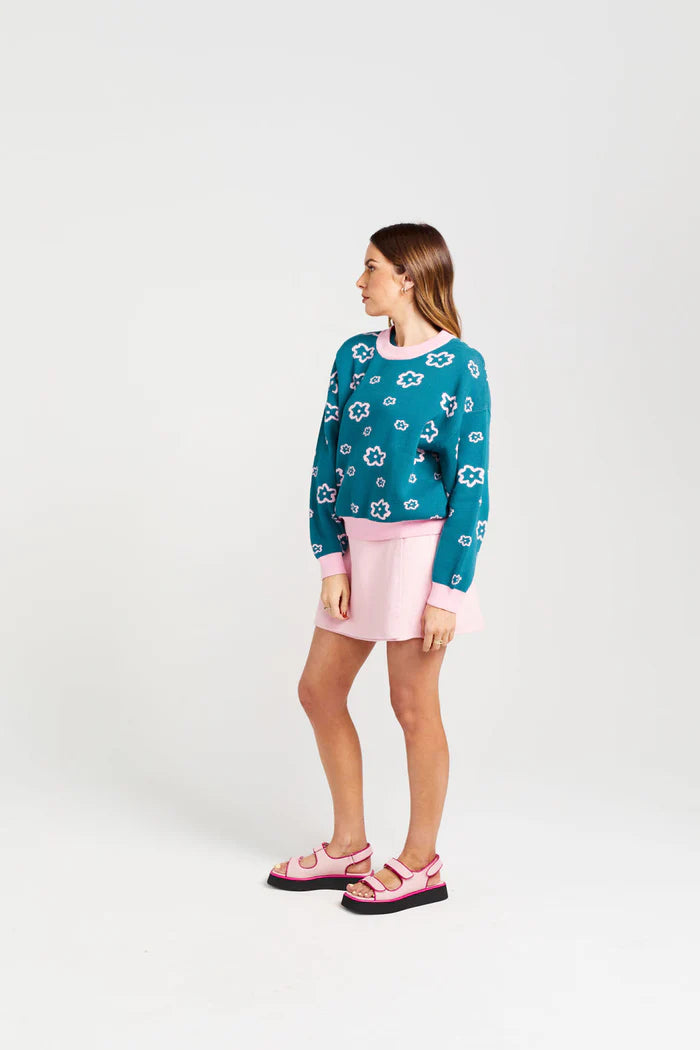 Thing Thing Rosie Jumper - Teal Candy