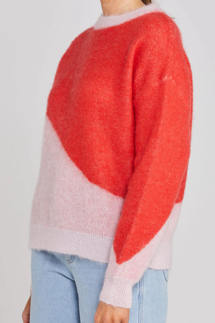 Thing Thing Split Jumper - Pinky Tomato