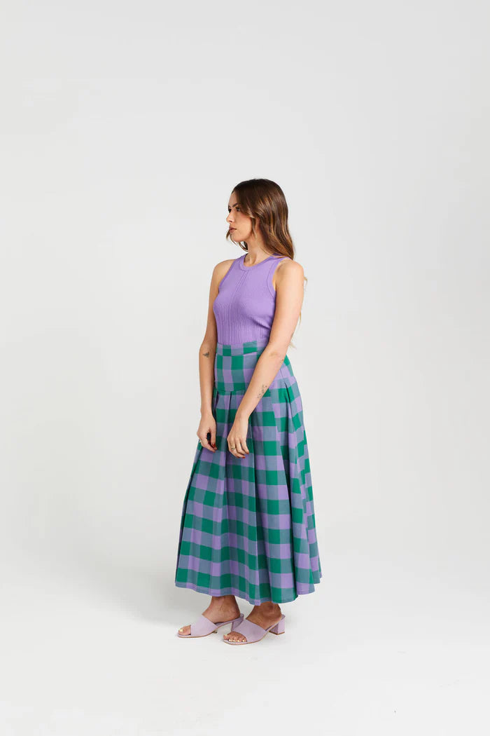 Thing Thing Cheerfully Skirt - Grape Malachite