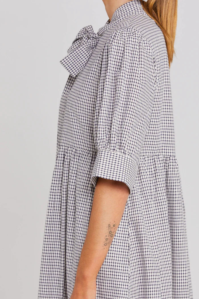 Thing Thing Nightfall Dress - Midnight Checkers