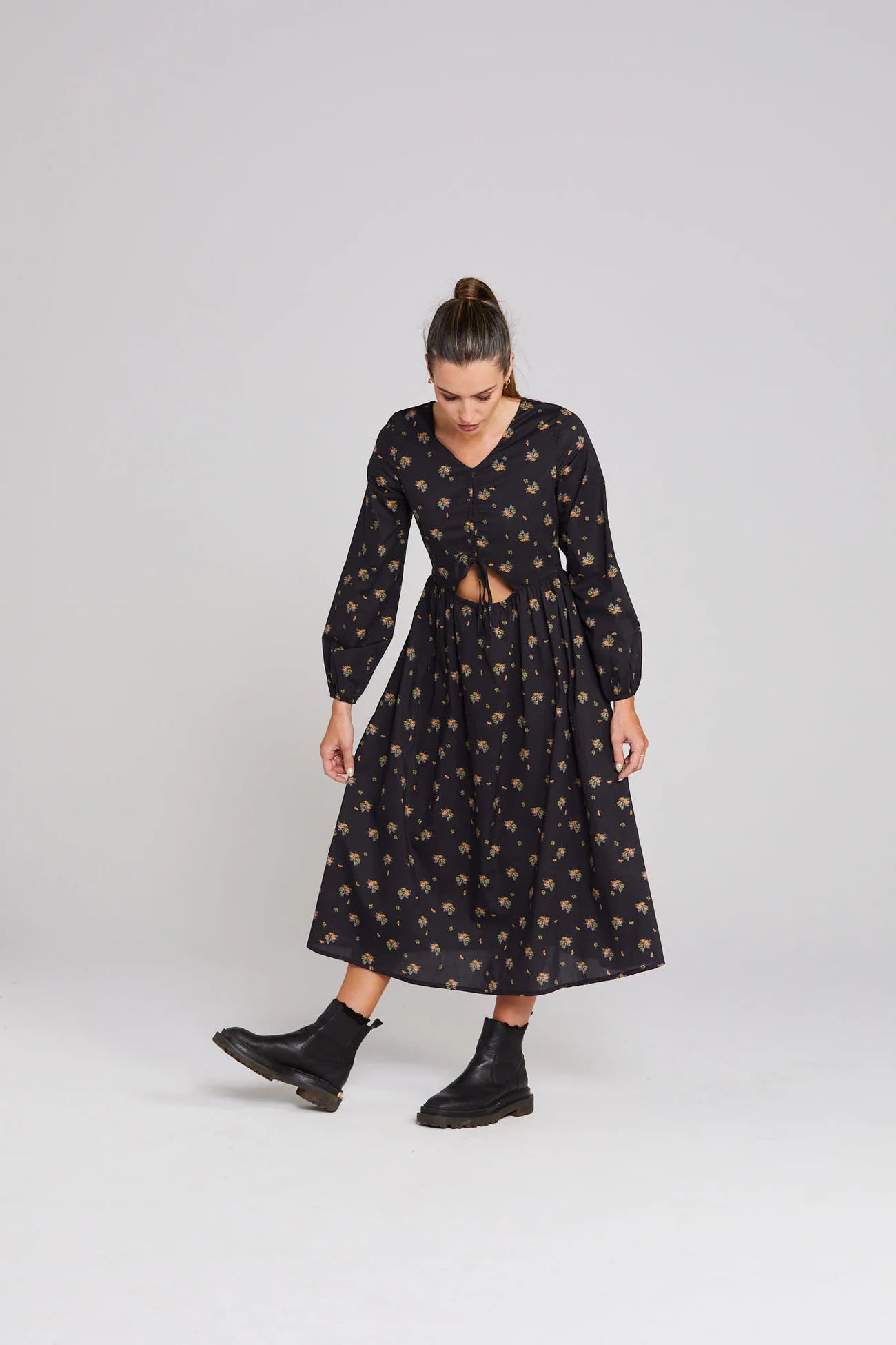 Thing Thing Peppi Dress - Petal - Stencil