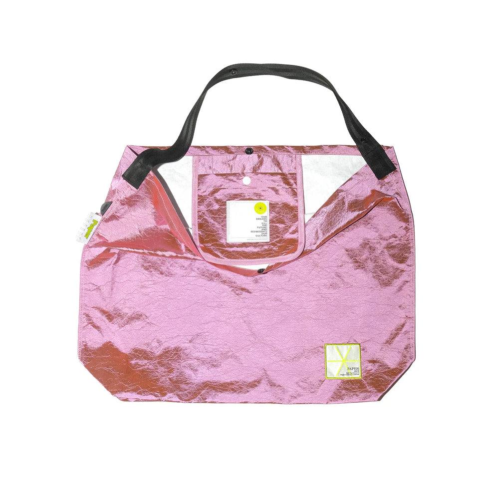 Paper Tyvek Tote Bag - Rose Gold