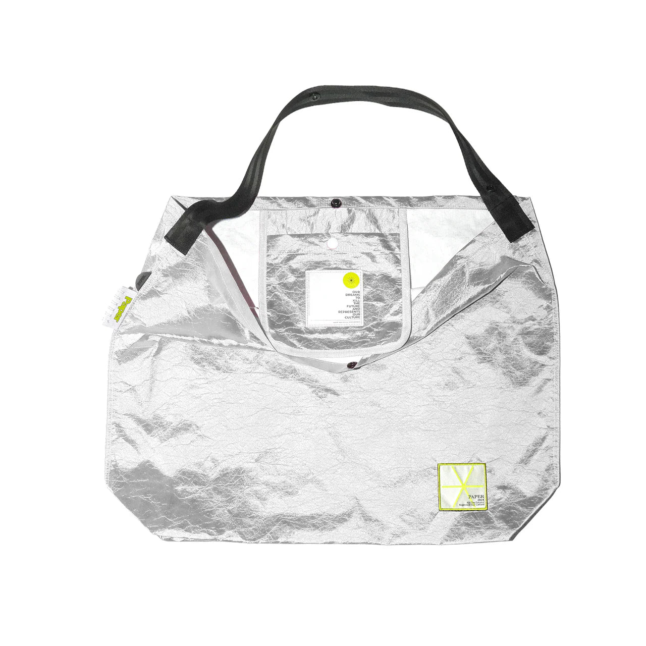 Paper Tyvek Tote Bag - Silver