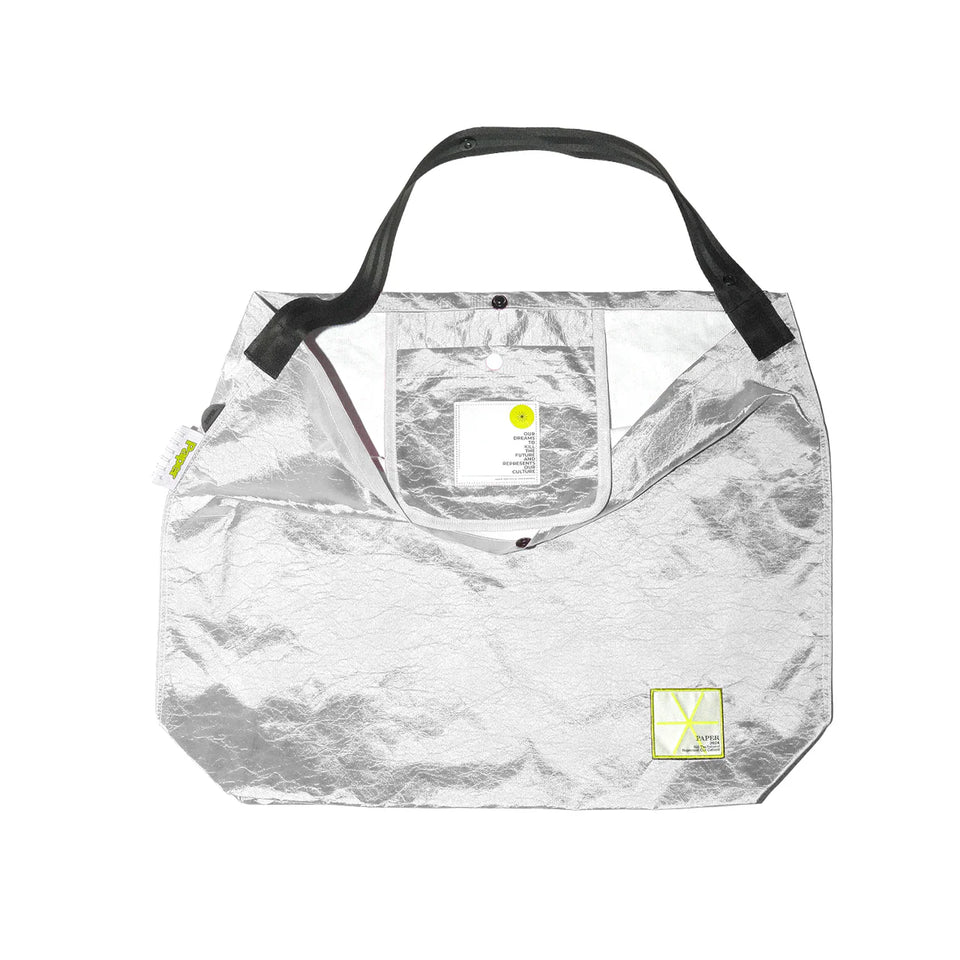 Paper Tyvek Tote Bag - Silver