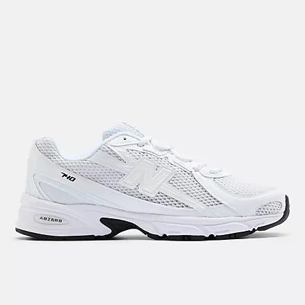 New Balance 740 - NB White with Black - Stencil