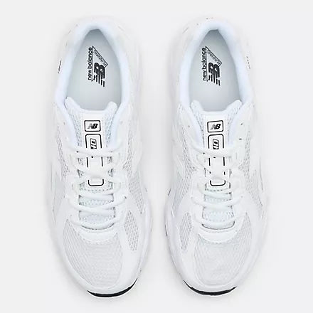 New Balance 740 - NB White with Black - Stencil
