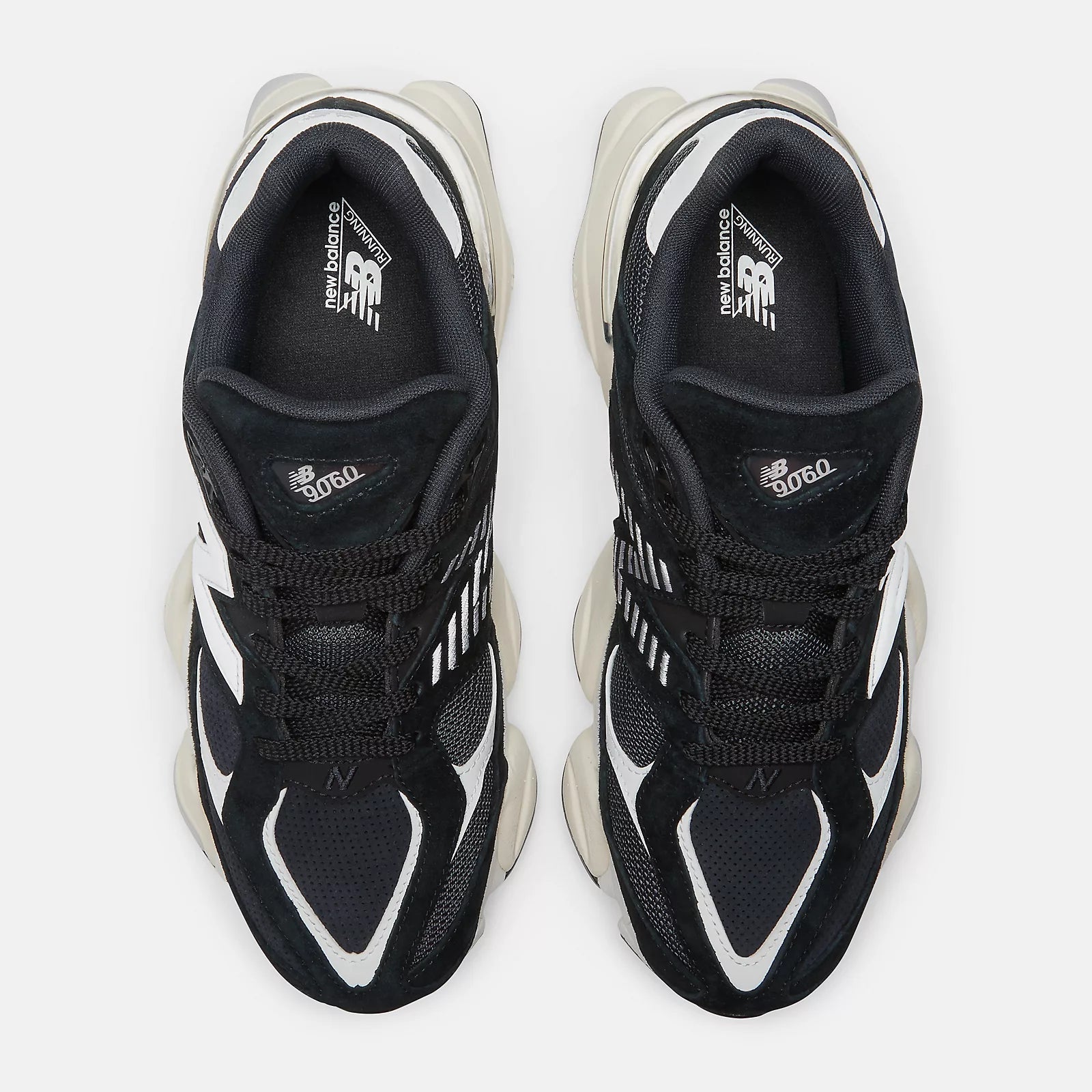 New Balance 9060 - Black with Blacktop and White - Stencil