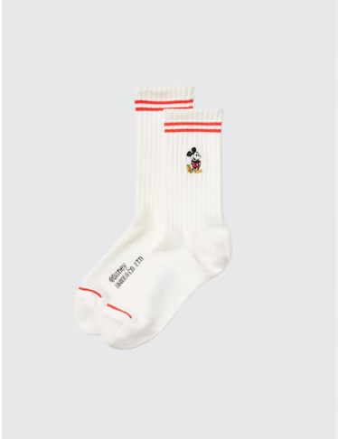 Uniqlo Disney Sock Mickey - 00 White