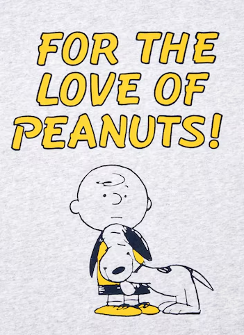 Uniqlo PEANUTS Oversized UT Short Sleeve Graphic T-shirt - 03 Grey