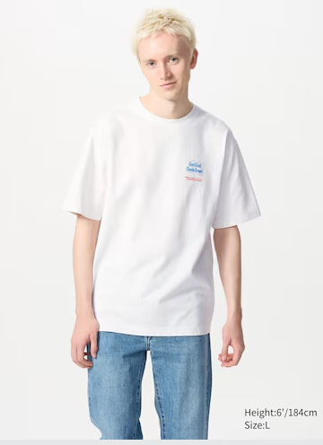 Uniqlo PEANUTS Oversized UT Short Sleeve Graphic T-shirt - 01 OFF white