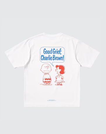 Uniqlo PEANUTS Oversized UT Short Sleeve Graphic T-shirt - 01 OFF white