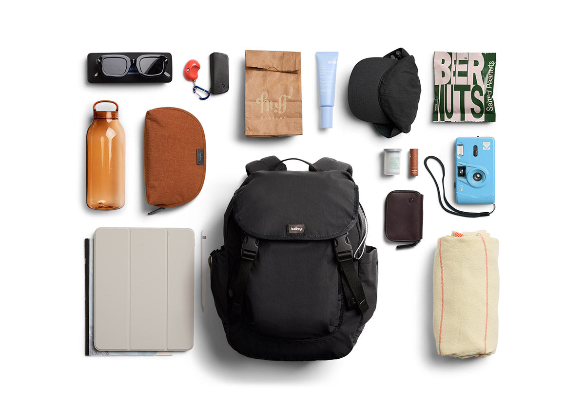 Bellroy Cinch Backpack 20L - Black - Stencil