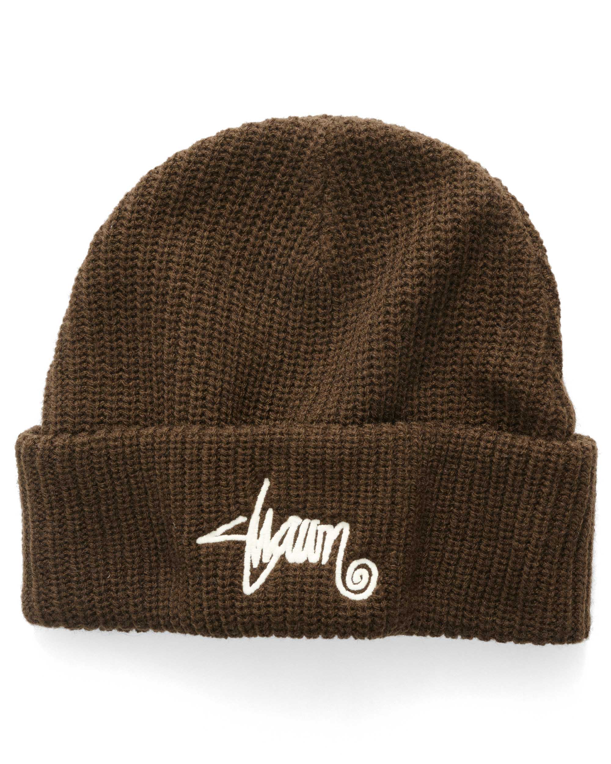 S-Double Shawn Script Mid Beanie - Choc