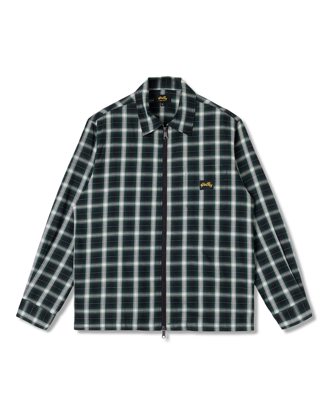Stan Ray Zip Shirt - Green Check