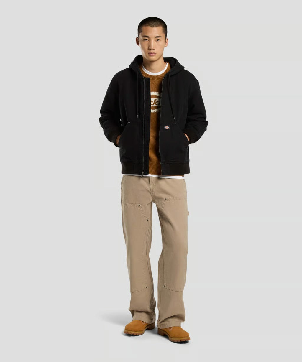 Dickies Canvas Hooded Bomber Jacket - Black
