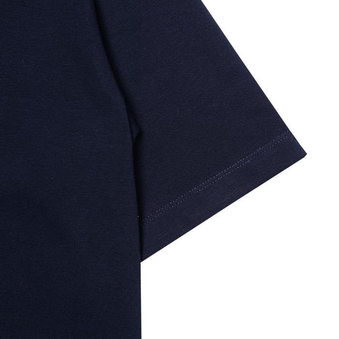 ODS Stripe Neck Tee - Navy/White