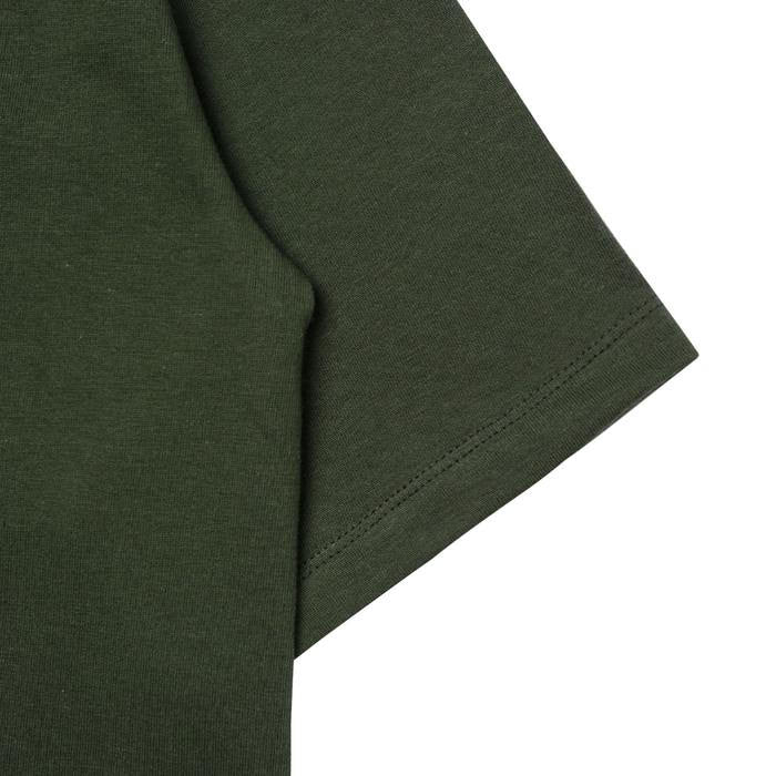 ODS Stripe Neck Tee - Army/White - Stencil