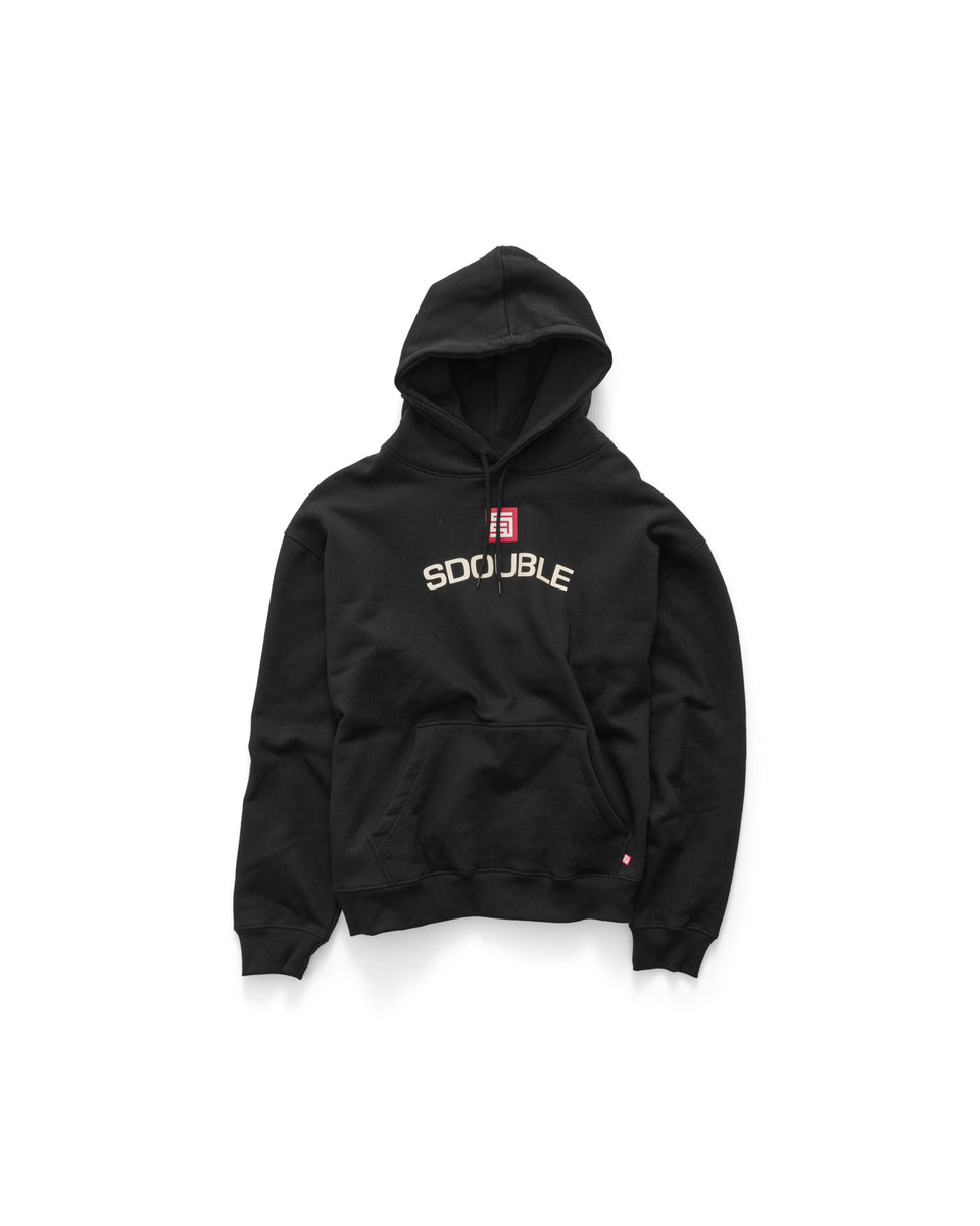 S-Double Cities Fleece Hood - Black