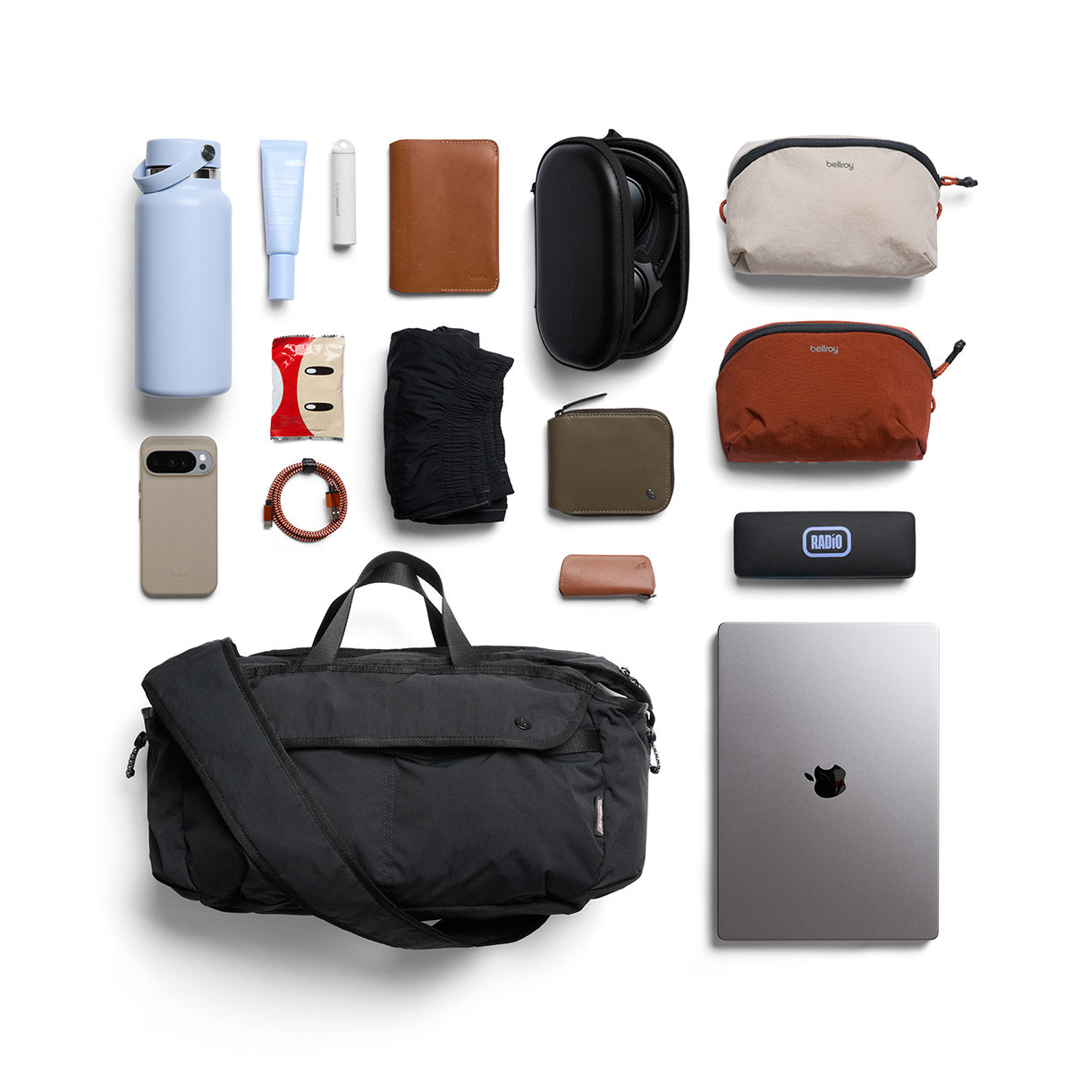 Bellroy Cinch Carryall - Black - Stencil