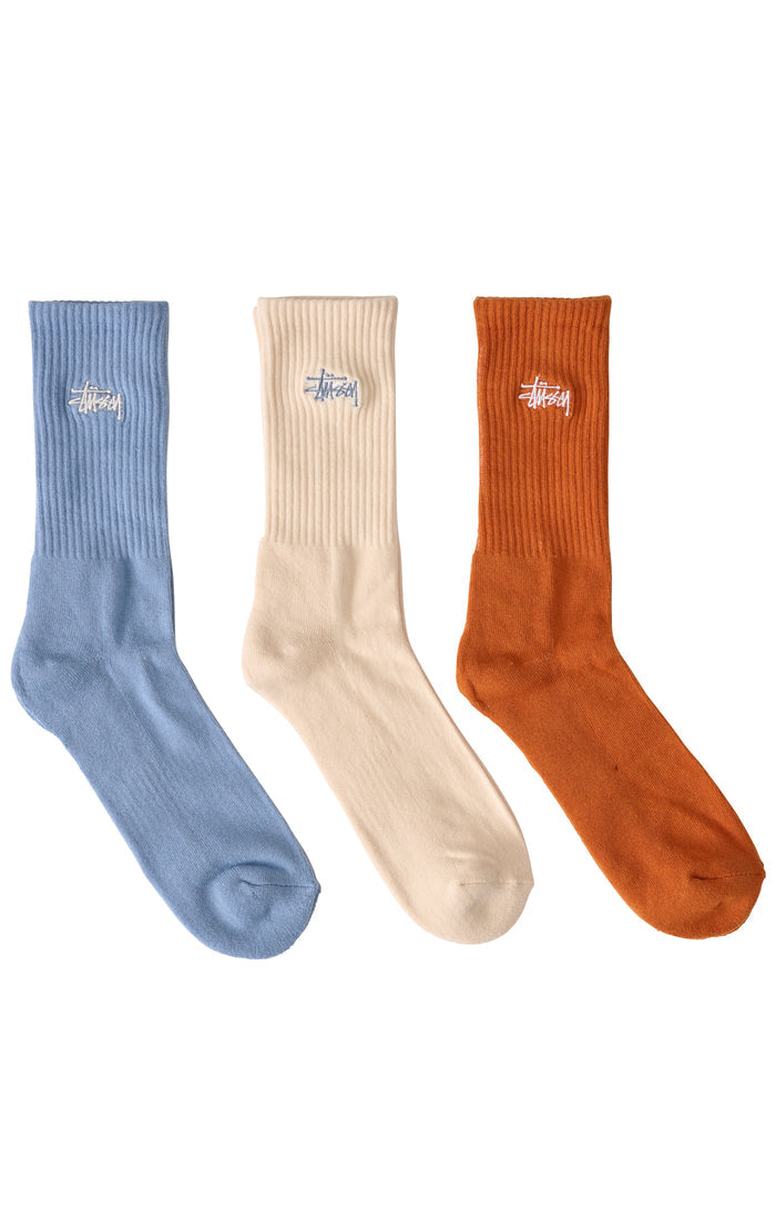 Stussy Mens Graffiti Socks 3 Pack Multi ST723S3010 – Stencil