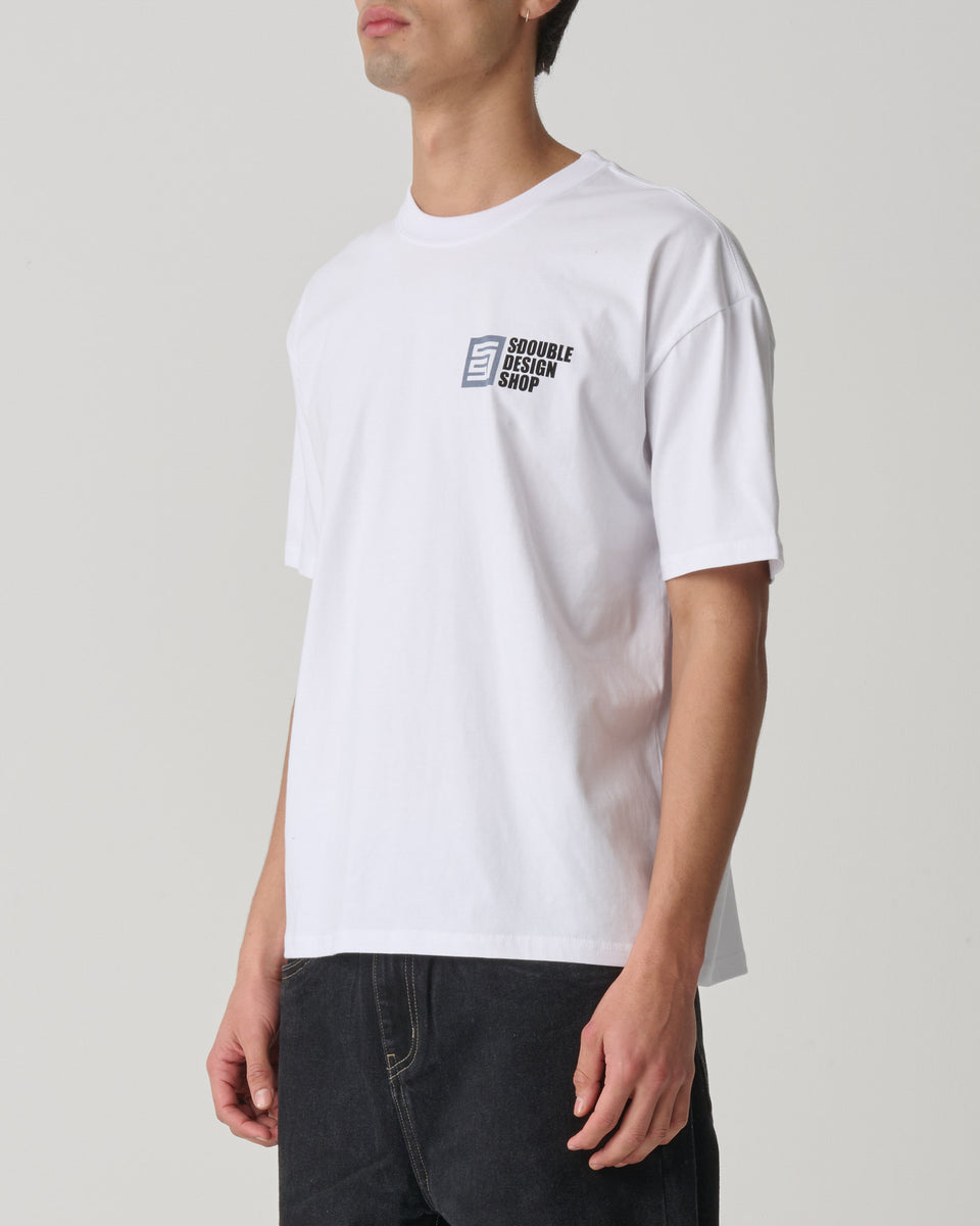 S-Double Painter SS Tee - White