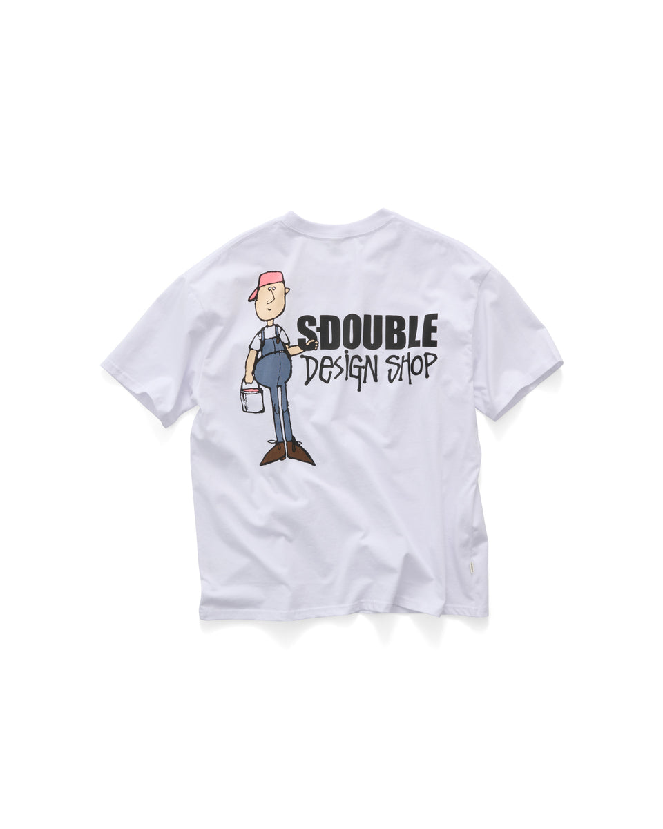 S-Double Painter SS Tee - White