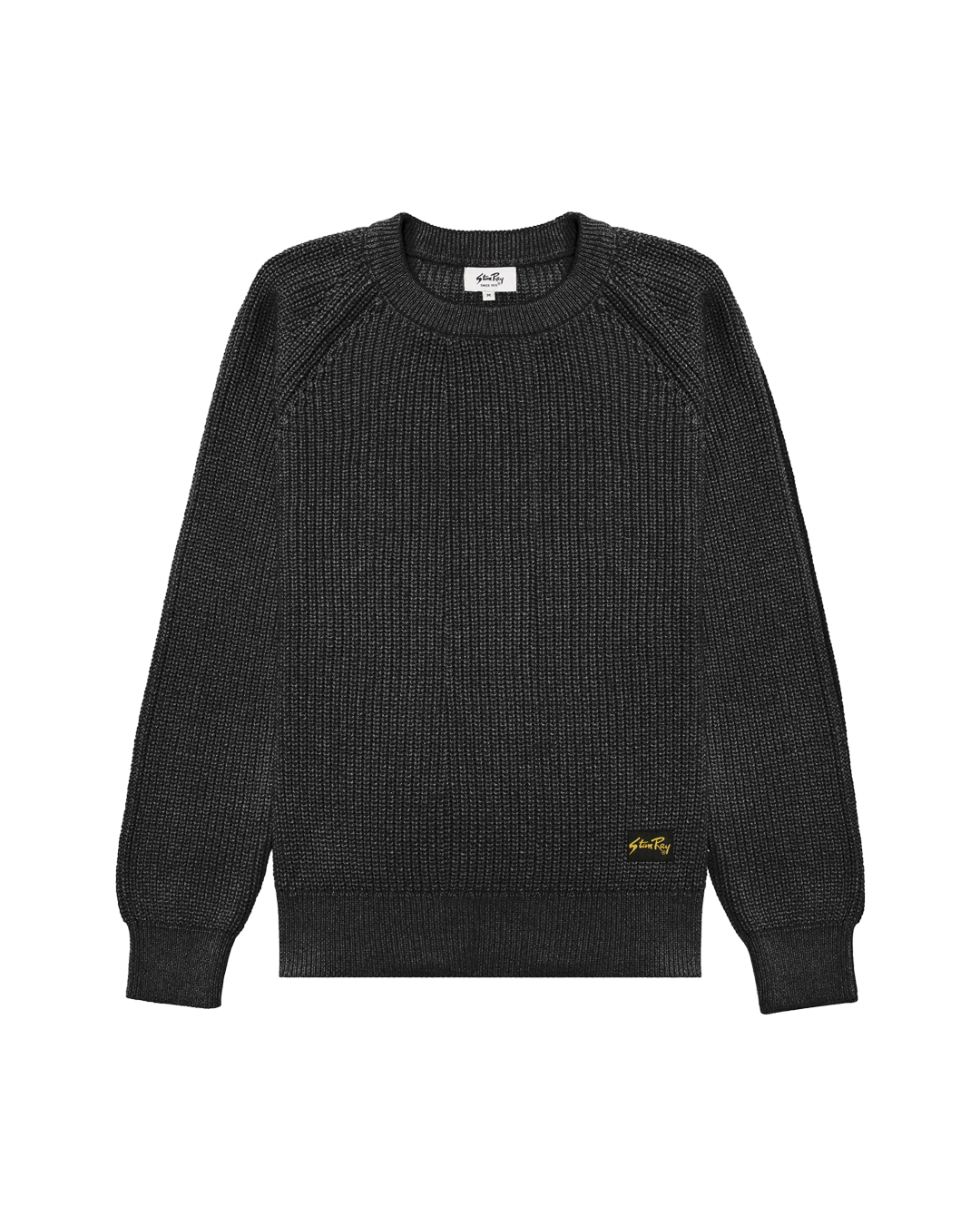 Stan Ray Cable Knit Crew Sweater - Black