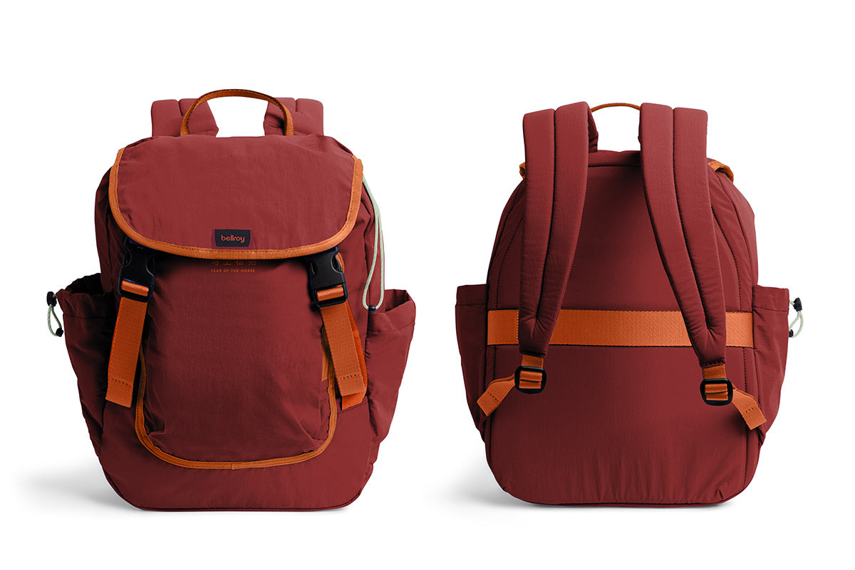 Bellroy Cinch Backpack 20L - Crimson - Stencil