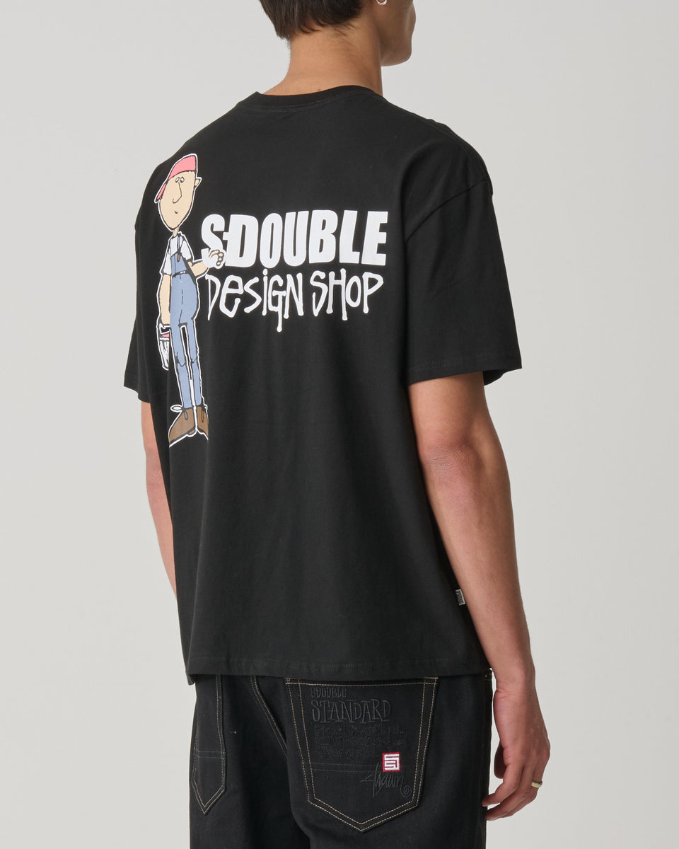 S-Double Painter SS Tee - Black