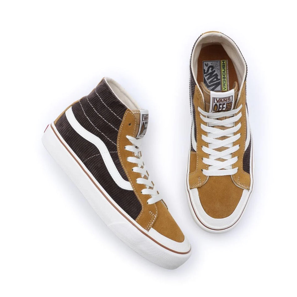 Vans Sk8 Hi 138 Decon Vr3 Sf Salt Wash Corduroy Mustard Stencil