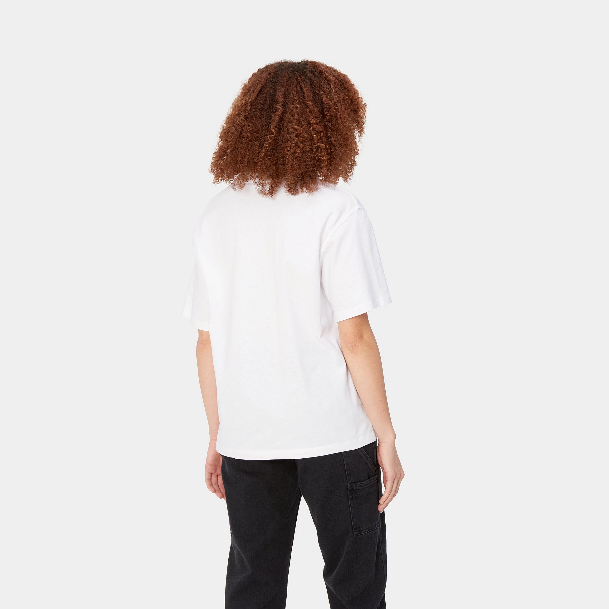Carhartt Women's S/S American Script T-Shirt - White