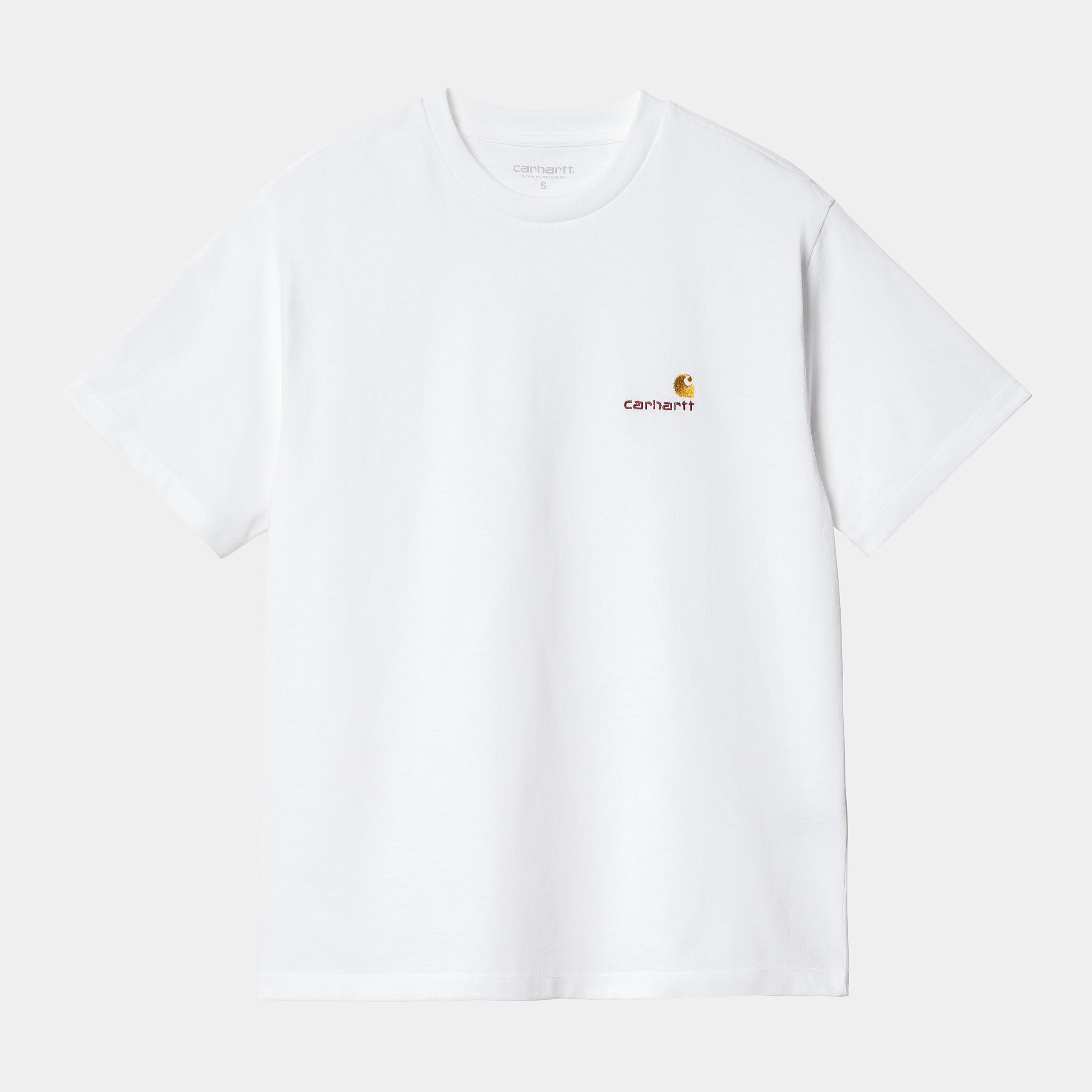 Carhartt Women's S/S American Script T-Shirt - White