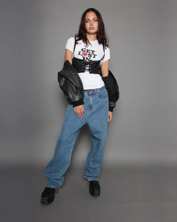 BeWider Super Loose - Medium Blue Denim