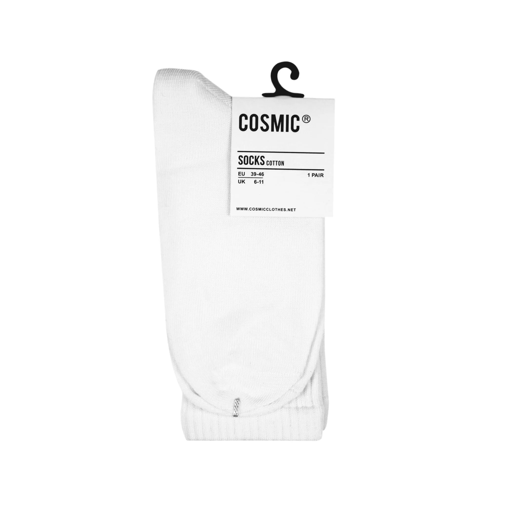 Cosmic Basic Socks - White - Stencil