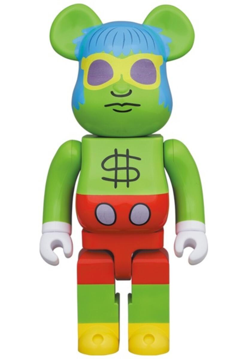 Medicom Be@rbrick Andy Mouse - Andy Warhol x Keith Haring 400%.