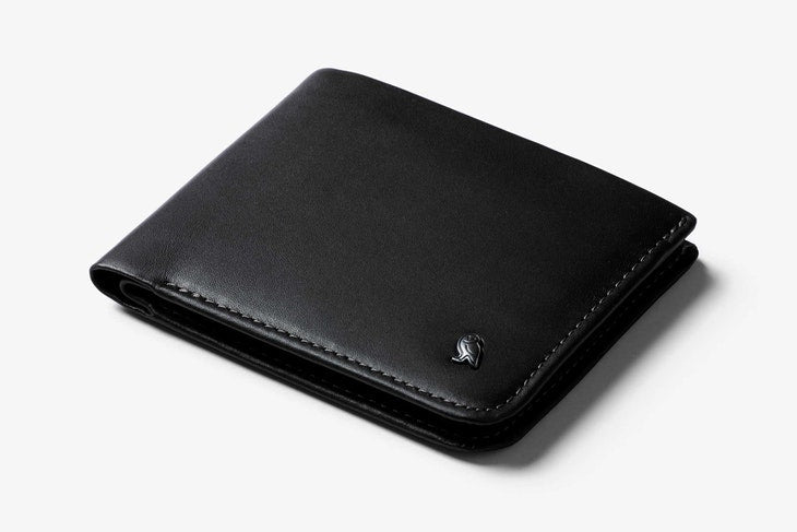 Bellroy Hide & Seek Hi Wallet Black - RFID - Stencil