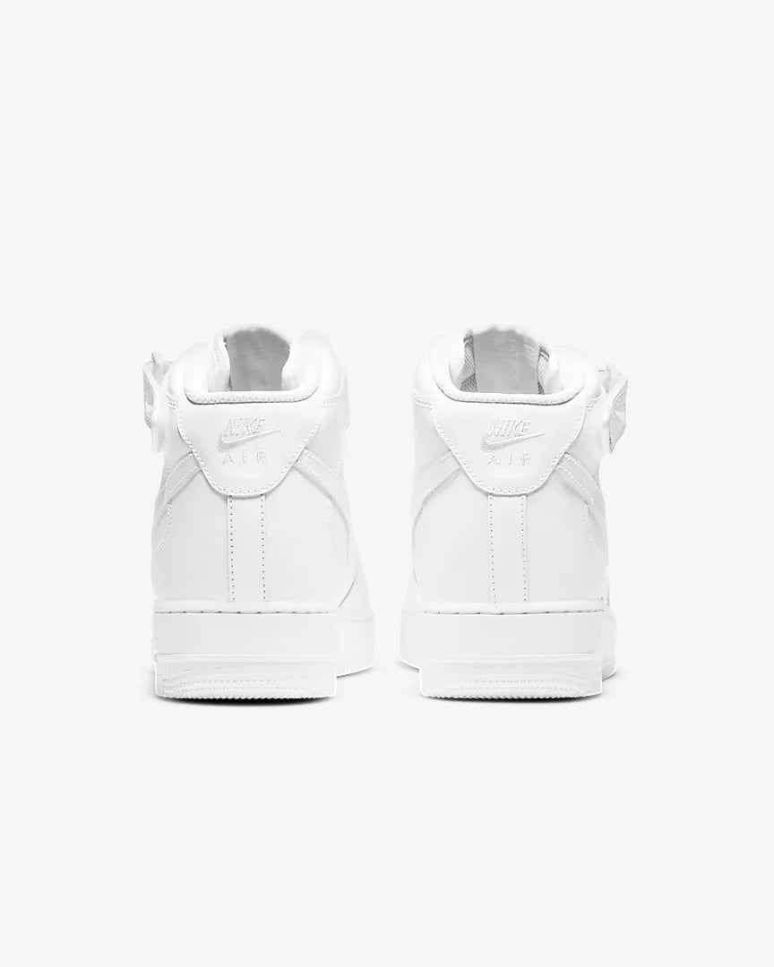 Nike Air Force 1 Mid White/White - Stencil