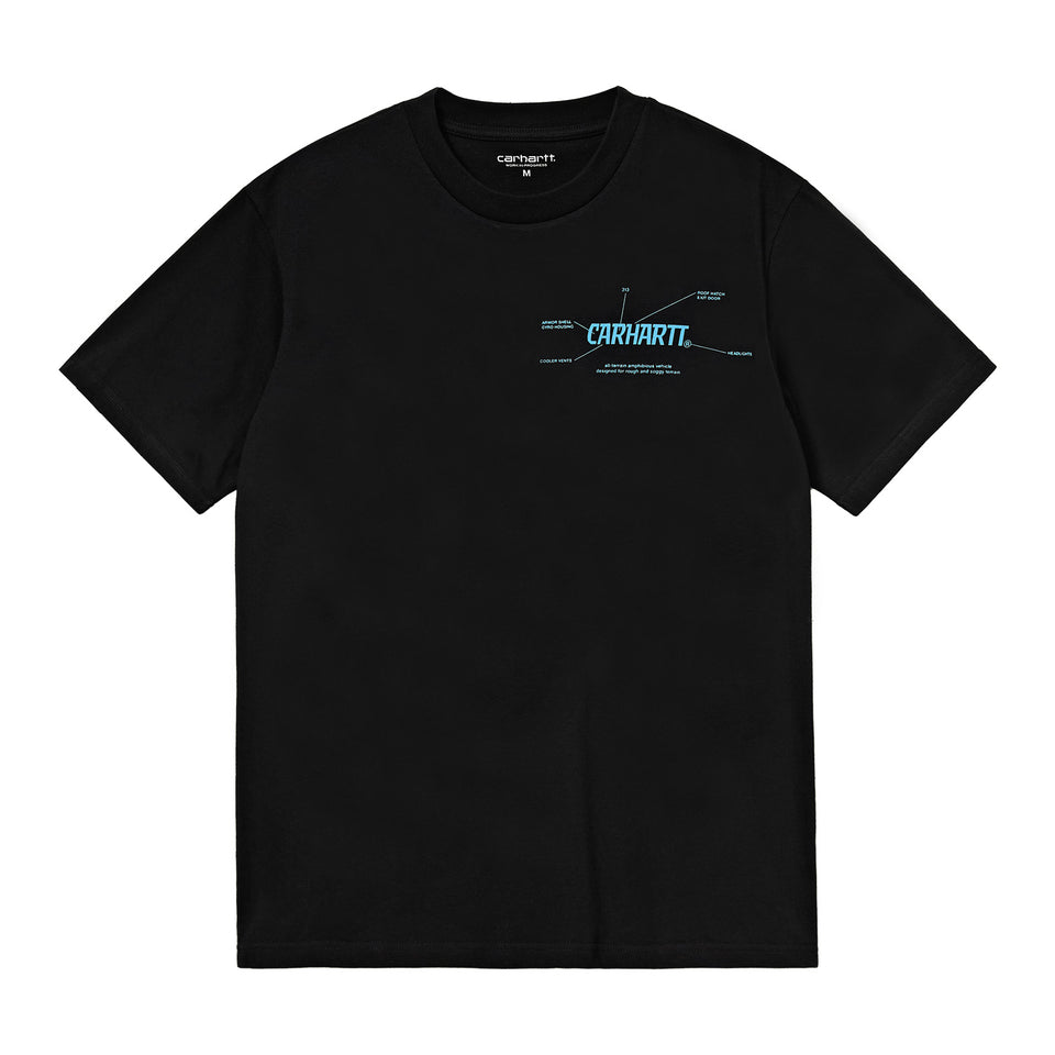 Carhartt S/S Blueprint T-Shirt Black/Light Blue
