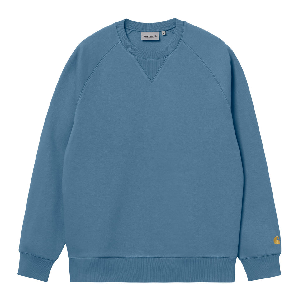 Carhartt Chase Sweat Icy Water / Gold