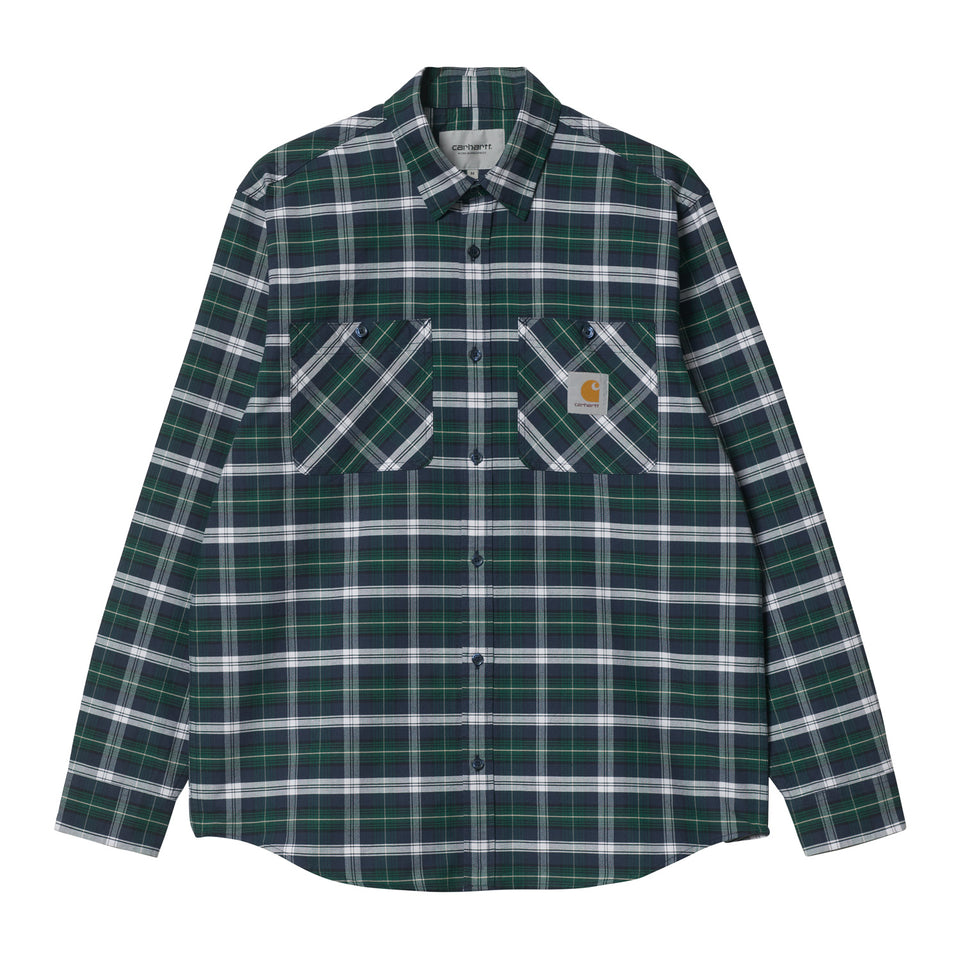 Carhartt Dormer L/S Shirt - Dormer Check / Hedge