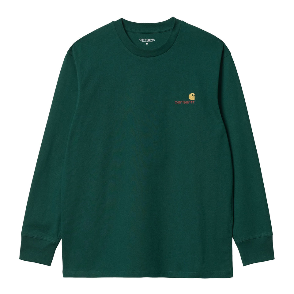 Carhartt L/S American Script T-Shirt - Hedge – Stencil