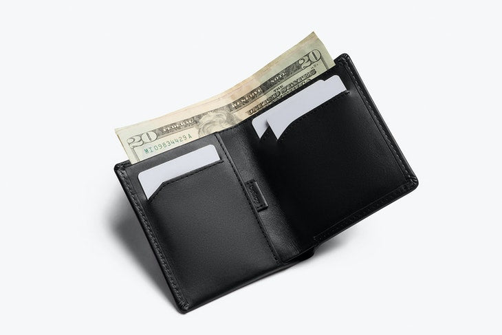 Bellroy Note Sleeve Wallet Black - RFID - Stencil