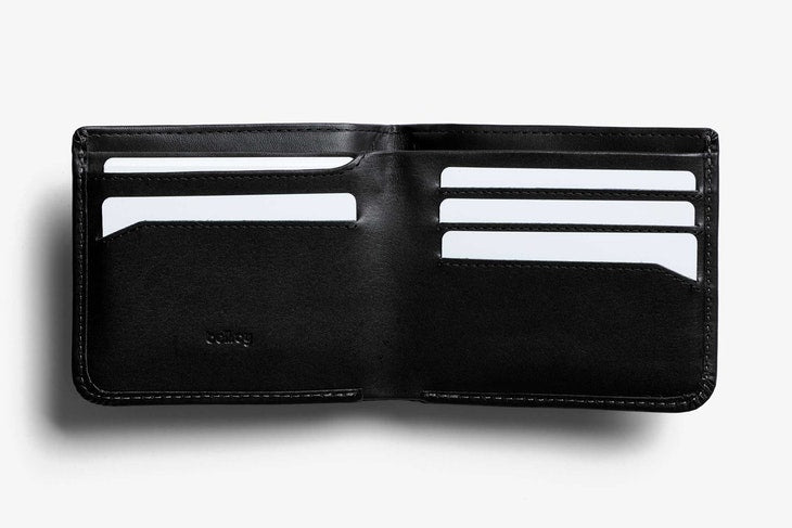 Bellroy Hide & Seek Hi Wallet Black - RFID - Stencil
